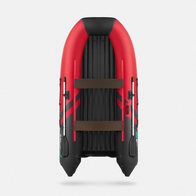 Надувная лодка GLADIATOR E300S Красно-черный