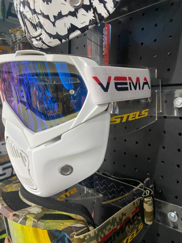 Очки защитные кроссовые VM-1019B/A (Белый)