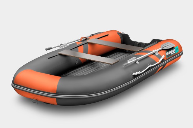 Надувная лодка GLADIATOR E300S Оранжево-темносерый