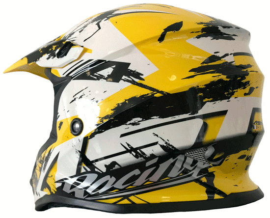 Шлем ASTONE MX600 white/yellow/black