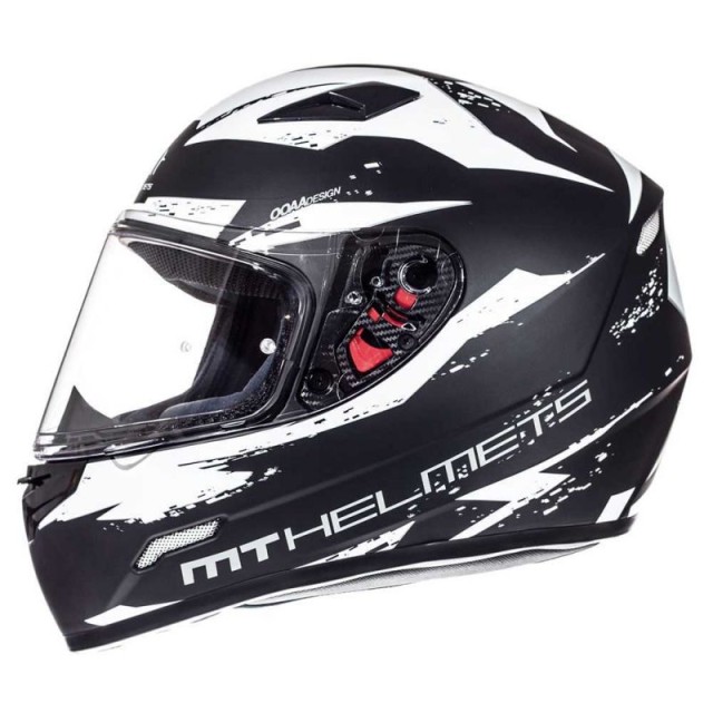 Шлем MT MUGELLO vapor MATT BLACK WHITE