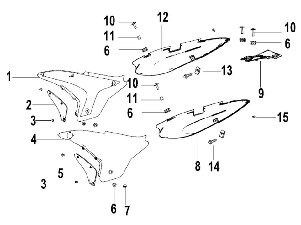 Схема F-20 ОБЛИЦОВКА БОКОВАЯ