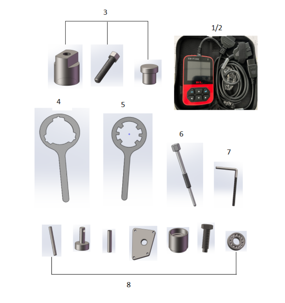 Схема DIAGRAM 2024 AODES TOOL KITS E13