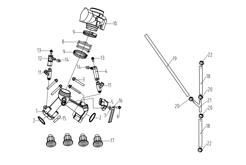 Схема DIAGRAM 2024 AODES INTAKE MANFOLD&THROTTLE E12