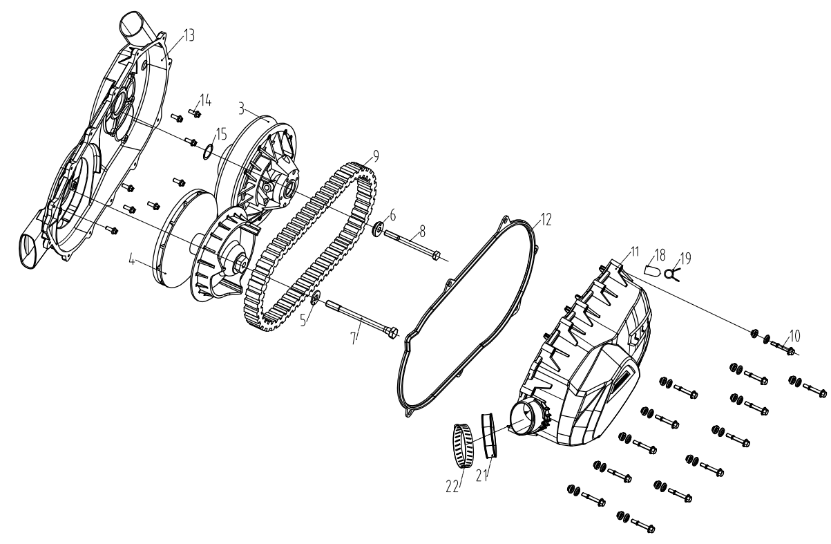 Схема DIAGRAM 2024 AODES CVT TRANSMISSION E11