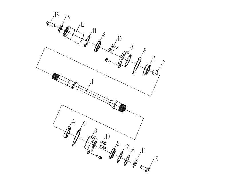 Схема DIAGRAM 2024 AODES DRIVE SHAFT E10