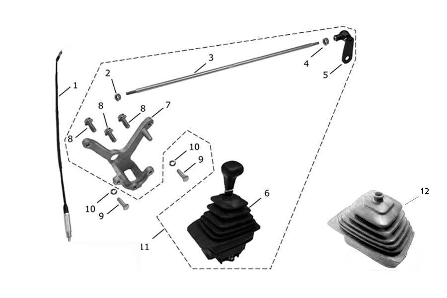 Схема 1733 Механизм переключения передач