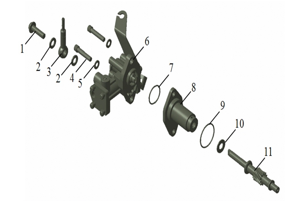 Схема 1011 Система смазки двигателя