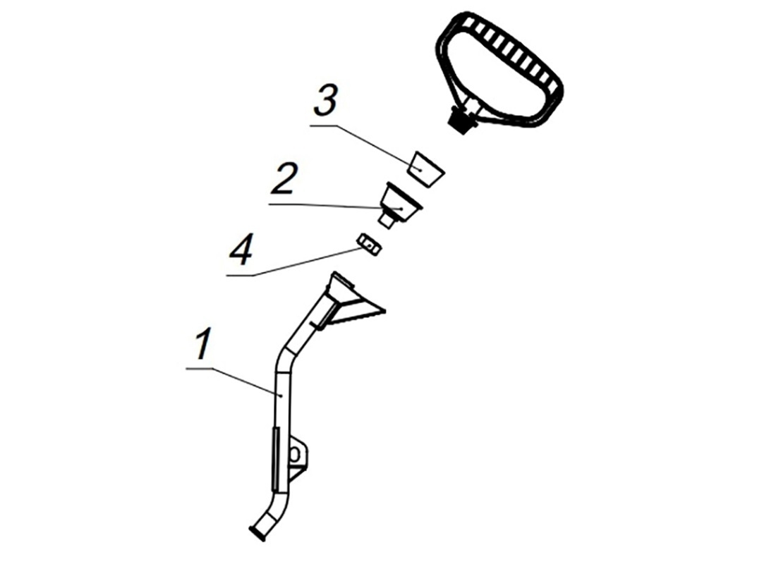 Схема Кронштейн ручного стартера
